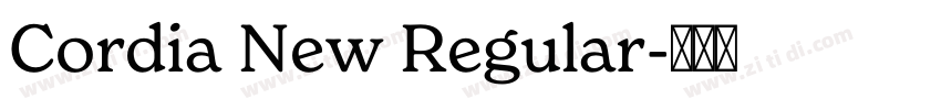Cordia New Regular字体转换